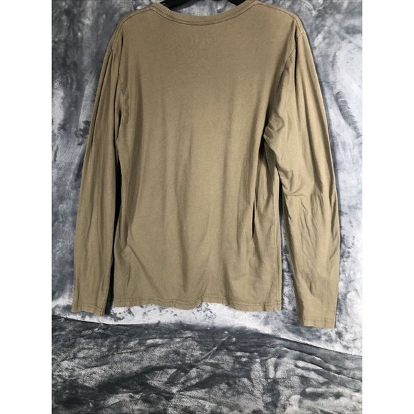 Yeti Coolers Logo Shirt Men's Long Sleeve Tee Shirt Green/Orange Adult Medium - Picture 7 of 7